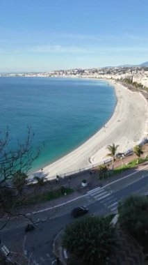 Nice, Provence Alpes-Cote d 'Azur, Fransa' nın panoramik manzarası