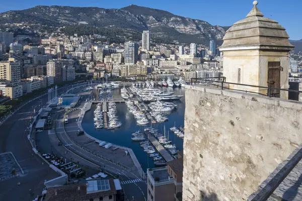 Удивительный Панорамный Вид Город Монте Карло Монако — стоковое фото