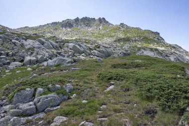 Bulgaristan 'ın Kalin tepeleri yakınlarındaki Rila Dağı' nın İnanılmaz Yaz Manzarası