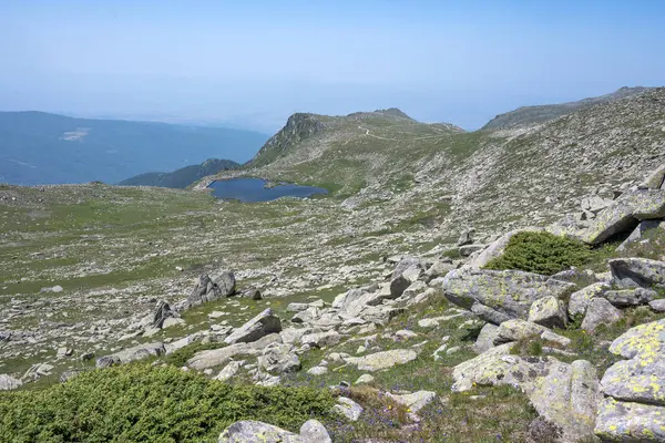Erstaunliche Sommerlandschaft Des Rila Gebirges Der Nähe Der Kalin Gipfel — Stockfoto