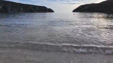 Porto Koufo, Chalkidiki, Orta Makedonya ve Yunanistan yakınlarındaki Sithonia kıyı şeridinin inanılmaz manzarası