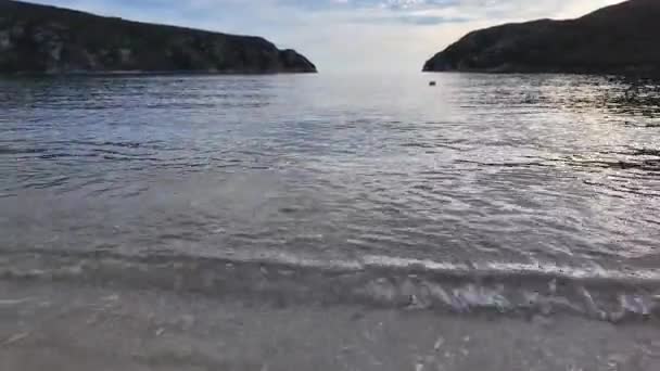 Porto Koufo Chalkidiki Orta Makedonya Yunanistan Yakınlarındaki Sithonia Kıyı Şeridinin — Stok video