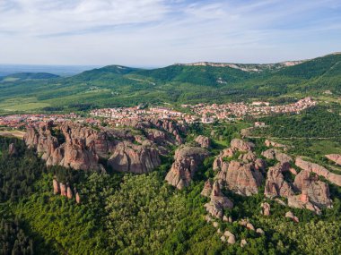 Belogradchik Kayalıkları, Vidin Bölgesi, Bulgaristan 'ın hava manzarası