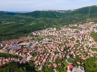 Belogradchik Kayalıkları, Vidin Bölgesi, Bulgaristan 'ın hava manzarası