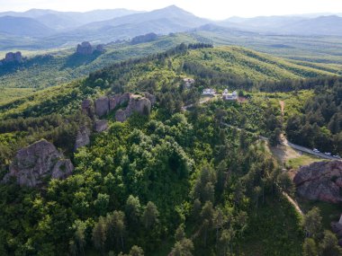 Aerial view of Belogradchik Rocks, Vidin Region, Bulgaria clipart