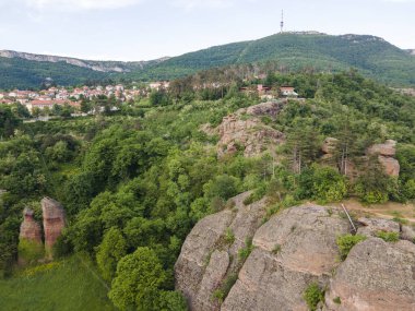 Belogradchik Kayalıkları, Vidin Bölgesi, Bulgaristan 'ın hava manzarası