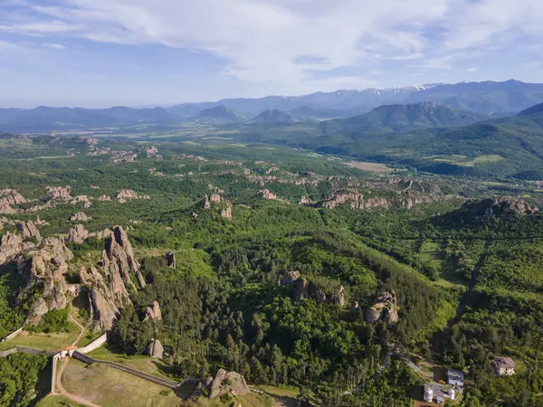 stock image Aerial view of Belogradchik Rocks, Vidin Region, Bulgaria