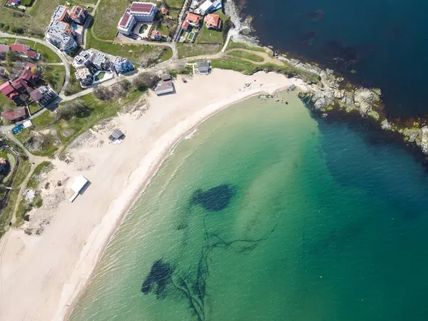 Stock image Aerial view of Black sea coast near village of Lozenets, Burgas Region, Bulgaria