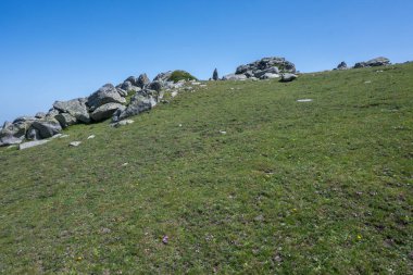 Bulgaristan 'ın Kalin zirvesi yakınlarındaki Rila Dağı' nın İnanılmaz Yaz Manzarası