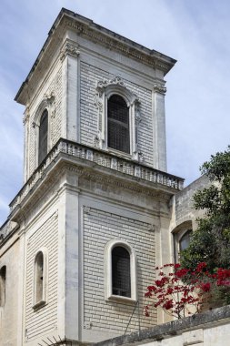 İtalya 'nın Apulia Bölgesi' ndeki Eski Lecce kasabasının muhteşem manzarası.