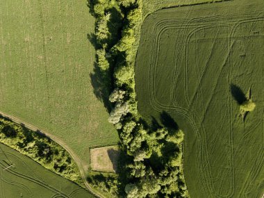 Bulgaristan 'ın Filibe Bölgesi' nin Asenovgrad kenti yakınlarındaki Kırk Springs Reservoir Havacılık Manzarası