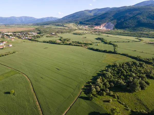 stock image Aerial Spring view of The Forty Springs Reservoir near town of Asenovgrad, Plovdiv Region, Bulgaria