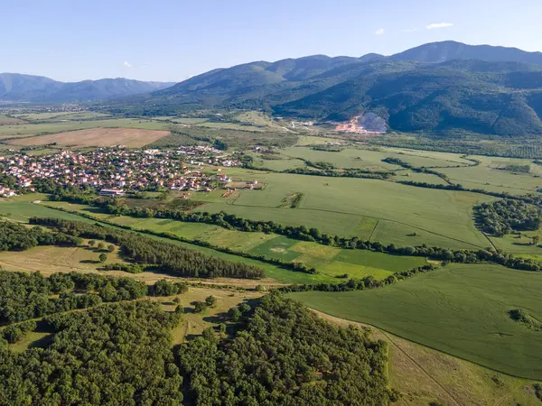 stock image Aerial Spring view of The Forty Springs Reservoir near town of Asenovgrad, Plovdiv Region, Bulgaria