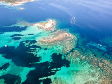 Karydi Sahili yakınlarındaki Sithonia kıyı şeridi, Chalkidiki, Orta Makedonya, Yunanistan