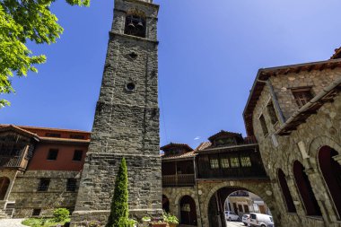 Yunanistan 'ın Epirus Bölgesi' nin Ioannina kenti yakınlarındaki Metsovo köyünün yaylı manzarası