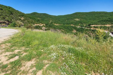 Meteora Manastırları, Teselya, Yunanistan 'ın Bahar Panoramik Manastırı