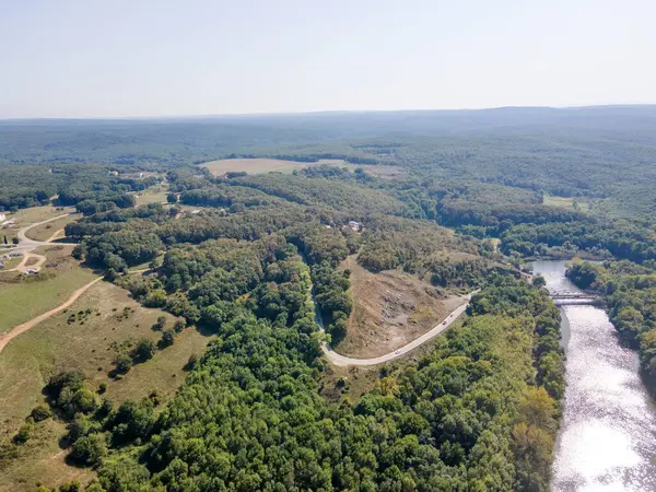 Stock image Aerial view of Black sea coast near Veleka Beach, Sinemorets, Burgas Region, Bulgaria