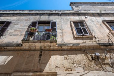 İtalya 'nın Apulia Bölgesi' ndeki Eski Lecce kasabasının muhteşem manzarası.