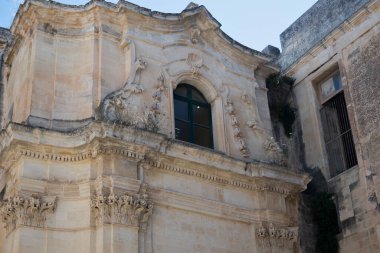 İtalya 'nın Apulia Bölgesi' ndeki Eski Lecce kasabasının muhteşem manzarası.