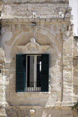 İtalya 'nın Apulia Bölgesi' ndeki Eski Lecce kasabasının muhteşem manzarası.