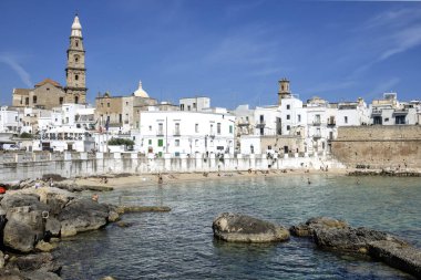 İtalya 'nın Apulia Bölgesi, Monopoli şehrinin muhteşem manzarası