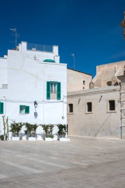 İtalya 'nın Apulia Bölgesi, Monopoli şehrinin muhteşem manzarası
