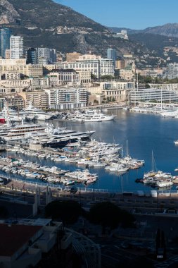 MONTE CARLO, Monako - 27 HAZİRAN 2024: Monte Carlo, Monako 'nun Muhteşem Panoraması