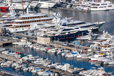 MONTE CARLO, Monako - 27 HAZİRAN 2024: Monte Carlo, Monako 'nun Muhteşem Panoraması