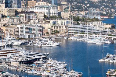 MONTE CARLO, Monako - 27 HAZİRAN 2024: Monte Carlo, Monako 'nun Muhteşem Panoraması