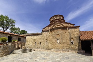 Meteora Manastırları, Teselya, Yunanistan 'ın Bahar Panoramik Manastırı