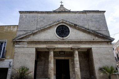 Polignano a Mare, Apulia Bölgesi 'nin muhteşem manzarası.