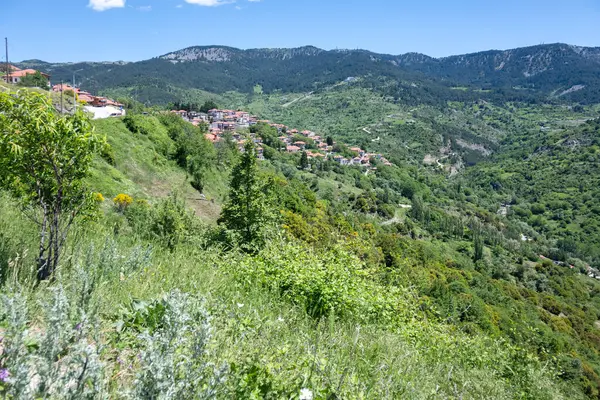 Stock image Sprring view of Village of Metsovo near city of Ioannina, Epirus Region, Greece