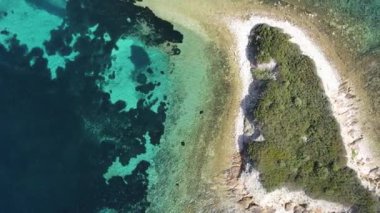 Kastri Sahili yakınlarındaki Sithonia kıyı şeridi, Chalkidiki, Orta Makedonya, Yunanistan