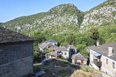 Tsepelovo, Epirus, Yunanistan 'ın inanılmaz manzarası