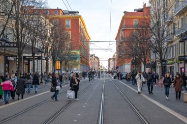 GÜZEL, FRANCE - 28 HAZİRAN 2024: Fransa 'nın Nice, Provence Alpes-Cote d' Azur şehrinin inanılmaz manzarası