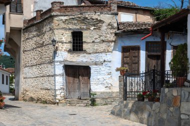 Tarihsel Ampelakia Köyü Panorama, Larissa, Teselya, Yunanistan