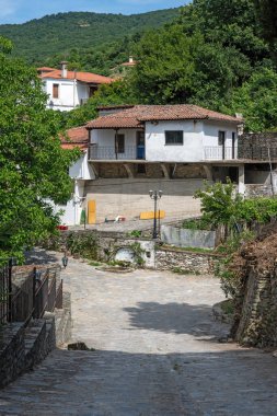 Tarihsel Ampelakia Köyü Panorama, Larissa, Teselya, Yunanistan