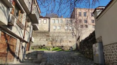 PLOVDIV, BULGARIA - 22 Şubat 2021: Bulgaristan 'ın Filibe kentinin şaşırtıcı Panoraması 