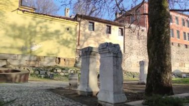 PLOVDIV, BULGARIA - 22 Şubat 2021: Bulgaristan 'ın Filibe kentinin şaşırtıcı Panoraması 