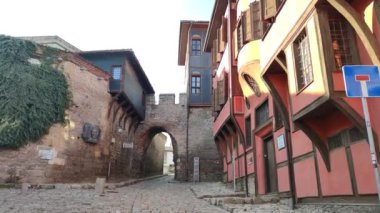 PLOVDIV, BULGARIA - 22 Şubat 2021: Bulgaristan 'ın Filibe kentinin şaşırtıcı Panoraması 