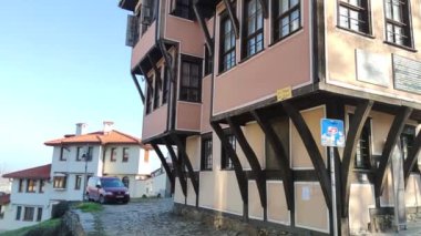 PLOVDIV, BULGARIA - 22 Şubat 2021: Bulgaristan 'ın Filibe kentinin şaşırtıcı Panoraması 