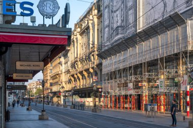 GENEVA, SWitzERLAND - 18 Haziran 2023: İsviçre 'nin Cenevre kentinin şaşırtıcı Panoraması