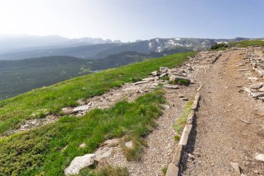 Bulgaristan 'ın Yedi Rila Gölü yakınlarındaki Rila Dağı' nın muhteşem manzarası