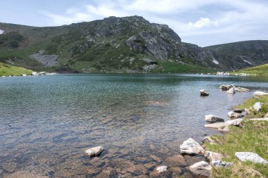 Bulgaristan 'ın Yedi Rila Gölü yakınlarındaki Rila Dağı' nın muhteşem manzarası