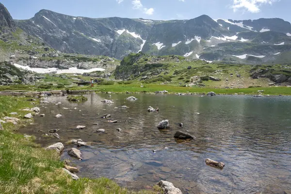 stock image Amazing view of Rila Mountain near The Seven Rila Lakes, Bulgaria