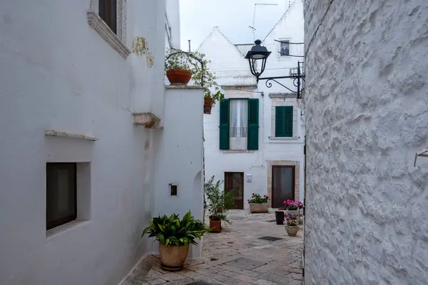 stock image Amazing view of The Old town of Locorotondo, Apulia Region, Italy