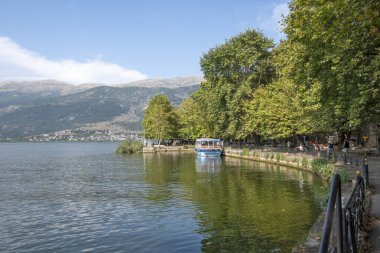 IOANNINA, GREECE - 27 AĞUSTOS 2023: Ioannina, Epirus, Yunanistan