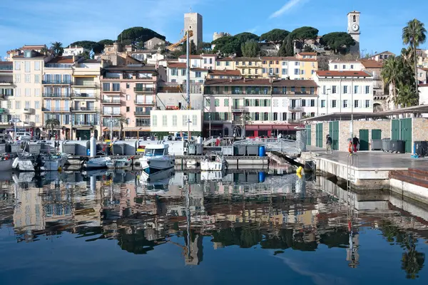 stock image CANNES, FRANCE - JANUARY 29, 2024: Panorama of town of Cannes, Provence Alpes-Cote d'Azur, France