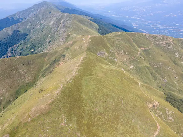 stock image Aerial Summer view of Belasitsa Mountain around Kongur peak, Blagoevgrad Region, Bulgaria