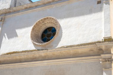 İtalya 'nın Apulia Bölgesi' ndeki Eski Lecce kasabasının muhteşem manzarası.